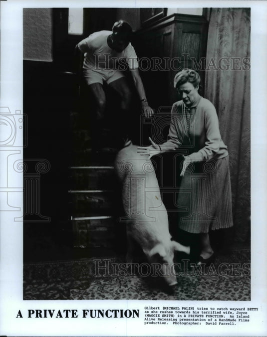 1986, HandMade Films presents A Private Function with Maggie Smith - Historic Images