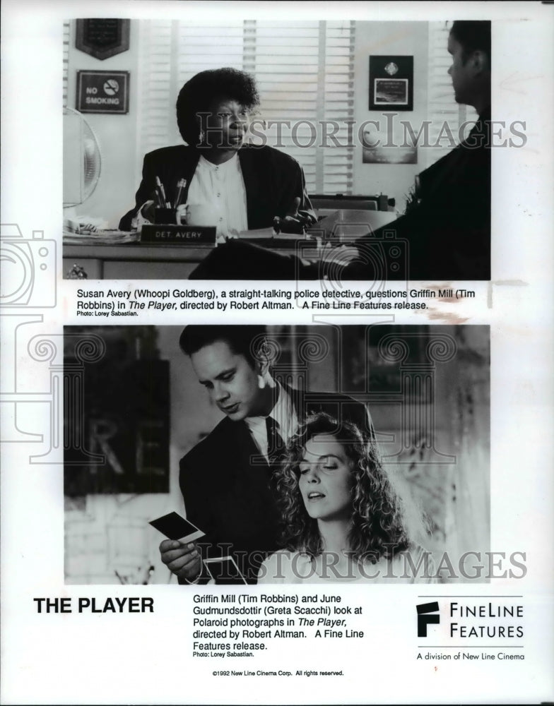 1993, Whoopi Goldberg, Tim Robbins, Greta Scacchi in The Player - Historic Images