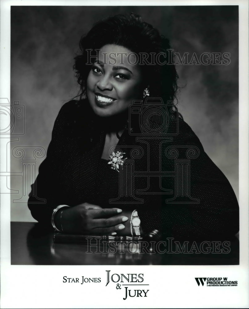 Press Photo Star Jones host of Jones &amp; Jury TV show - cvp63231- Historic Images