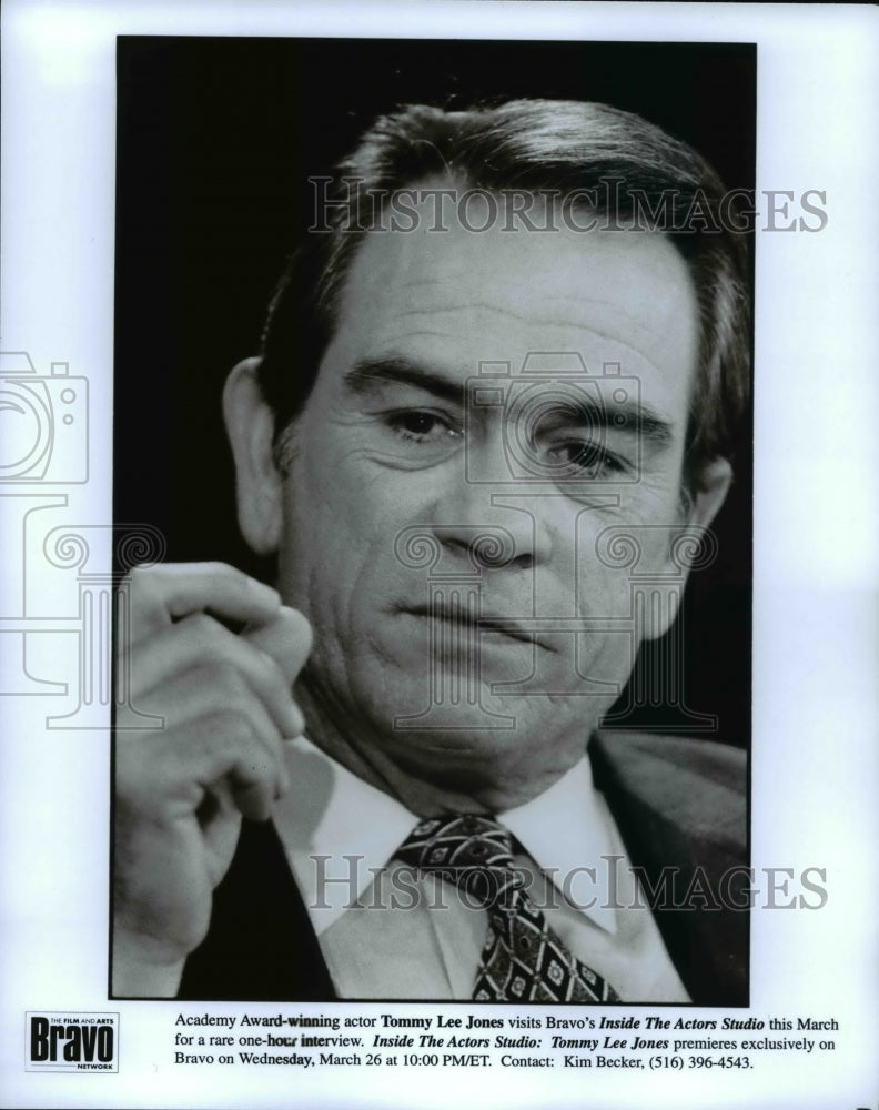 Press Photo Tommy Lee Jones on Inside the Actors Studio on Bravo - cvp63236-Historic Images
