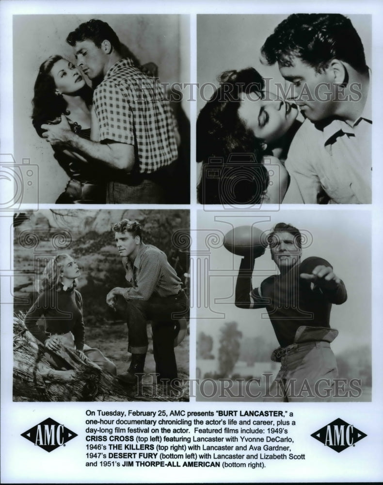 Press Photo AMC presents a documentary on Actor Burt Lancaster - cvp63402 - Historic Images