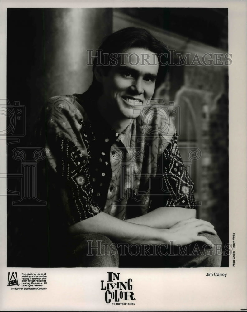 1990 Press Photo Jim Carrey in In Living Color - Historic Images