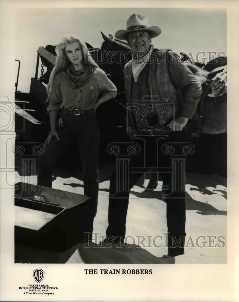 1991 Press Photo John Wayne In The Train Robbers - cvp63551- Historic Images