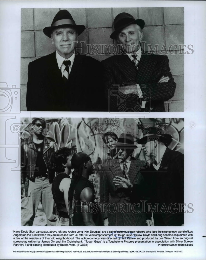 1987 Press Photo Burt Lancaster, Kirk Douglas in Tough Guys - cvp63573 - Historic Images