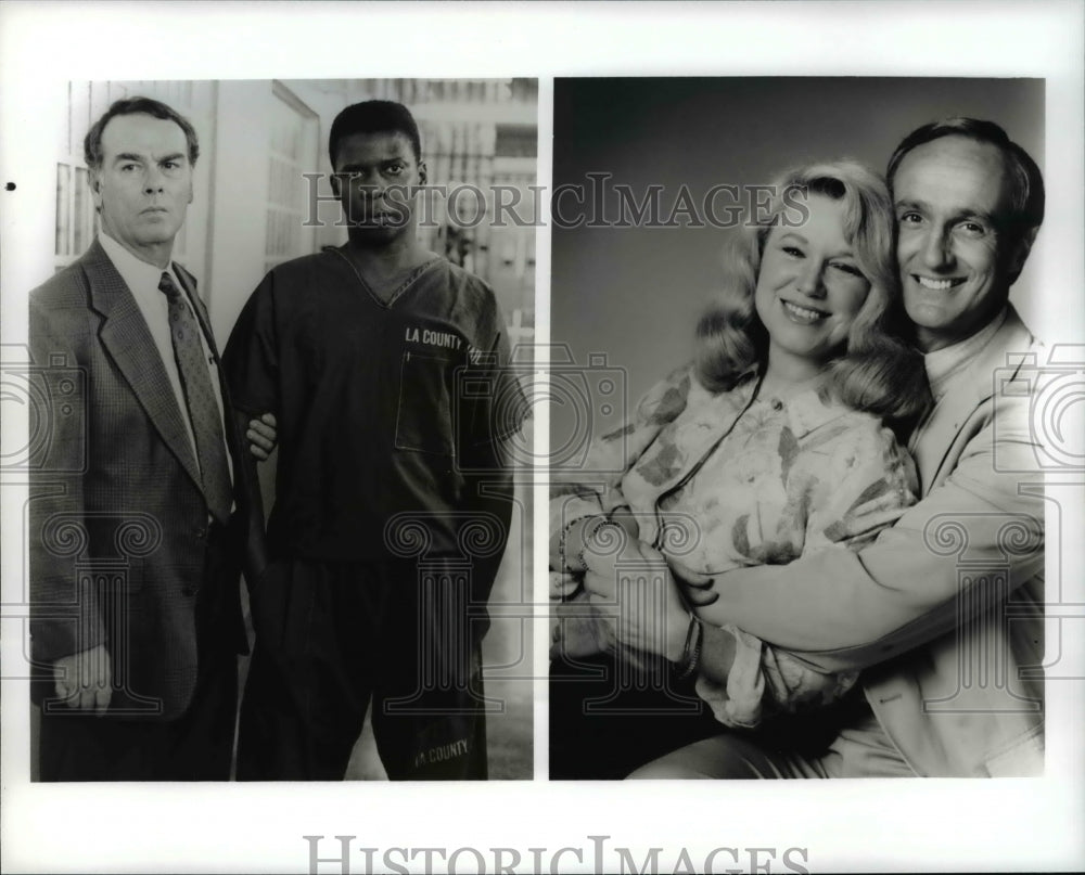Press Photo Dean Stockwell and Brent Jennings in In The Line of Duty - Historic Images