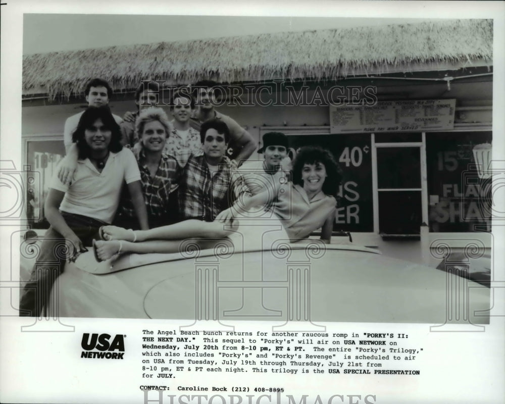 Press Photo Angel Beach bunch in Porky's II The Next Day - cvp63758 - Historic Images