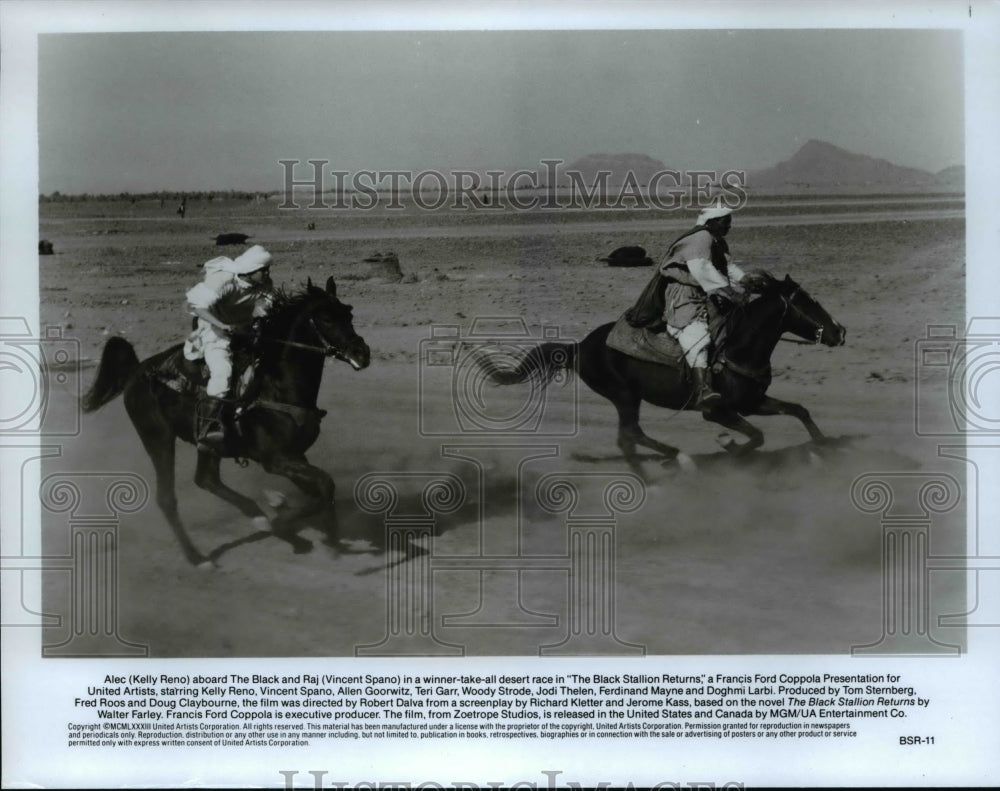 1987, Vincent Soano &amp; Kelly Reno in The Black Stallion Returns - Historic Images