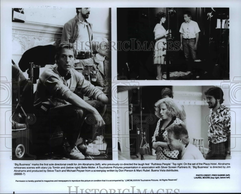 1989 Press Photo Big Business Jim Abrahams Lily Tomlin - cvp63911- Historic Images