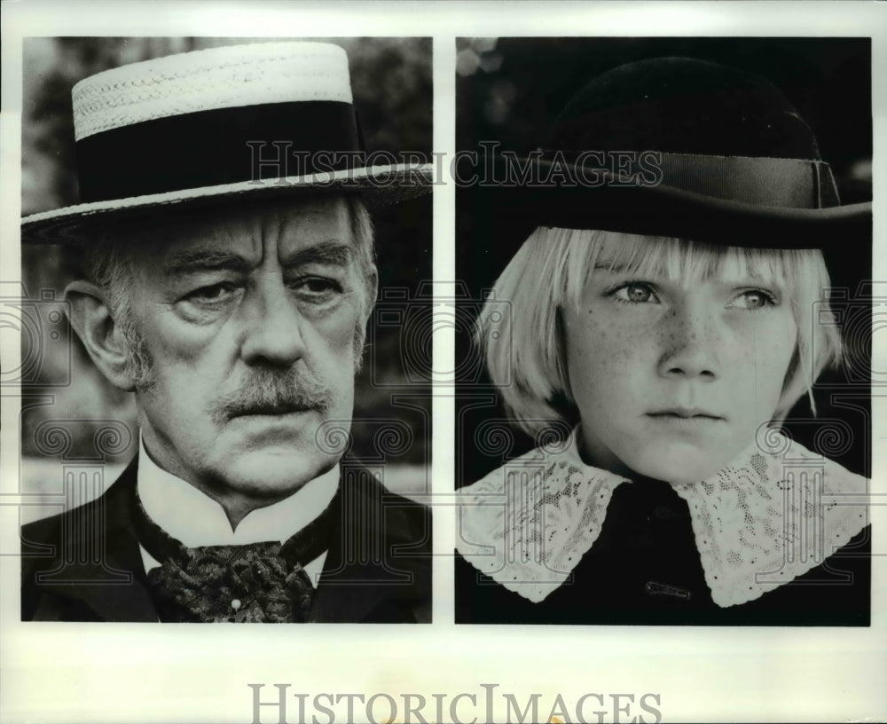 Press Photo Sir Alec Guinness and Ricky Schroder in Little Lord Fauntleroy - Historic Images