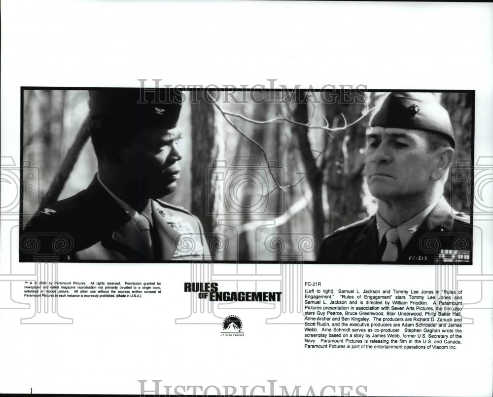 2000, Samuel L. Jackson & Tommy Lee Jones in Rules of Engagement - Historic Images