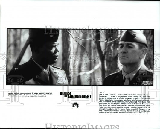 2000, Samuel L. Jackson & Tommy Lee Jones in Rules of Engagement - Historic Images