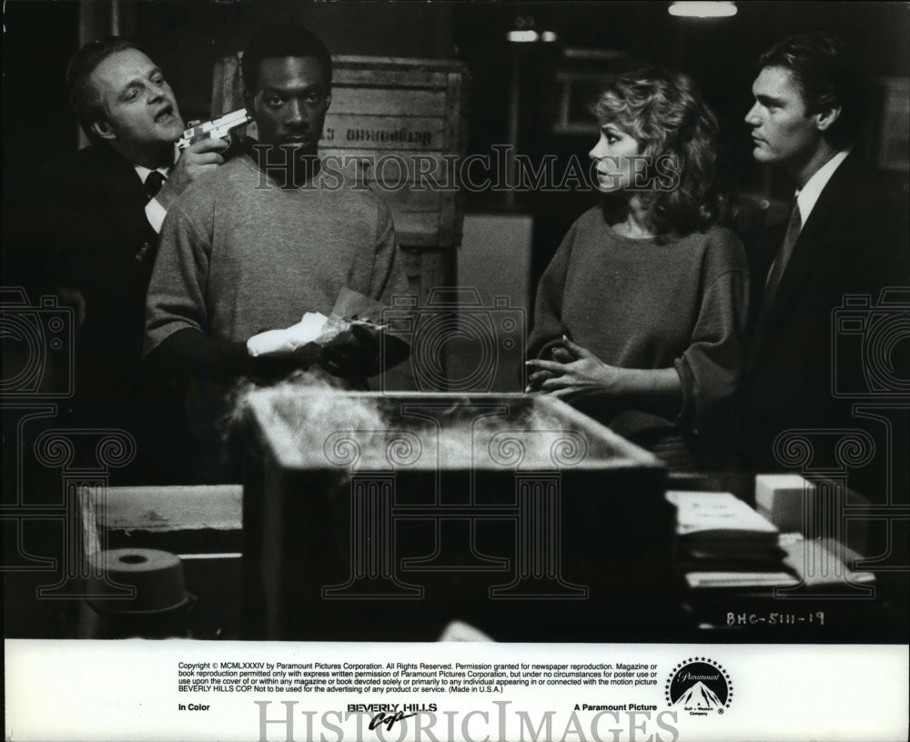 1986, Eddie Murphy and Lisa Eilbacher star in Beverly Hills Cop - Historic Images