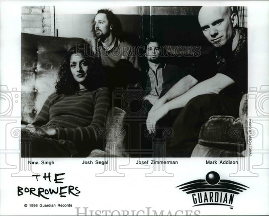 1996, Nina Singh Josh Segal Josef Zimmerman Mark Addison Borrowers - Historic Images