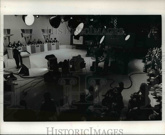 Press Photo Behind the scenes of It's Academic - cvp64497 - Historic Images