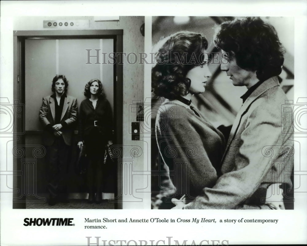 1988, Martin Short and Annette O'Toole star in Cross My Heart - Historic Images