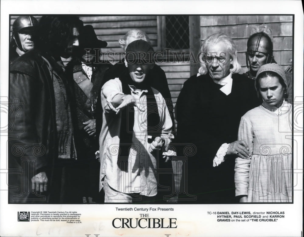 1997, Daniel Day-Lewis &amp; Director Nicholas Hytner in The Crucible - Historic Images