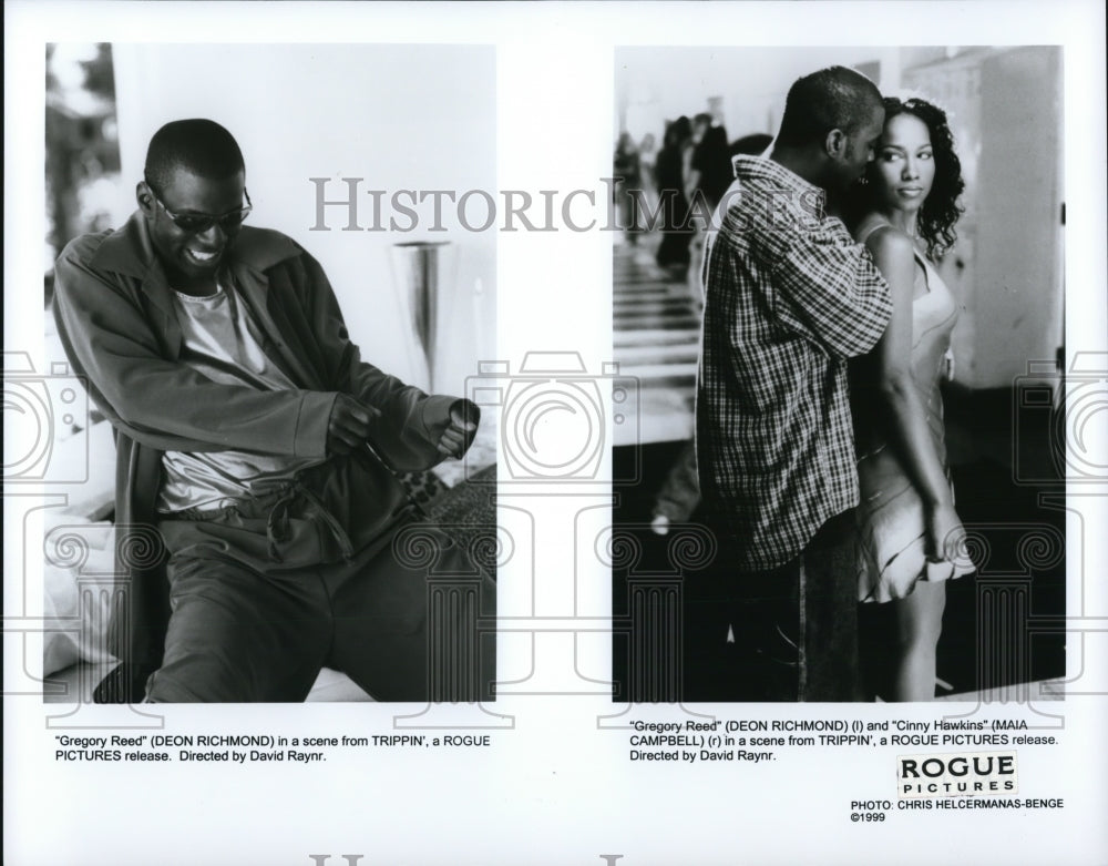 1999 Press Photo Deon Richmond &amp; Mia Campbell in Trippin - cvp65059- Historic Images