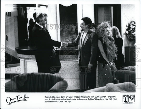 Press Photo Over The Top Annie Potts John O'Hurley - cvp65101 - Historic Images