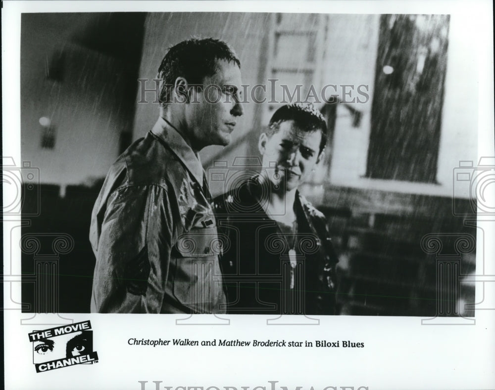 1989, Matthew Broderick, Christopher Walken in Biloxi Blues - Historic Images