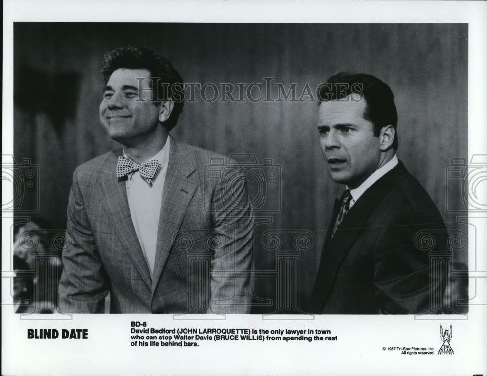 1987, John Larroquette &amp; Bruce Willis in Blind Date - cvp65232 - Historic Images