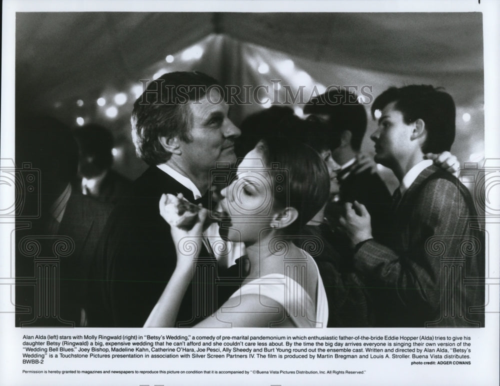 1991 Press Photo Molly Ringwald Betsy&#39;s Wedding - cvp65255- Historic Images