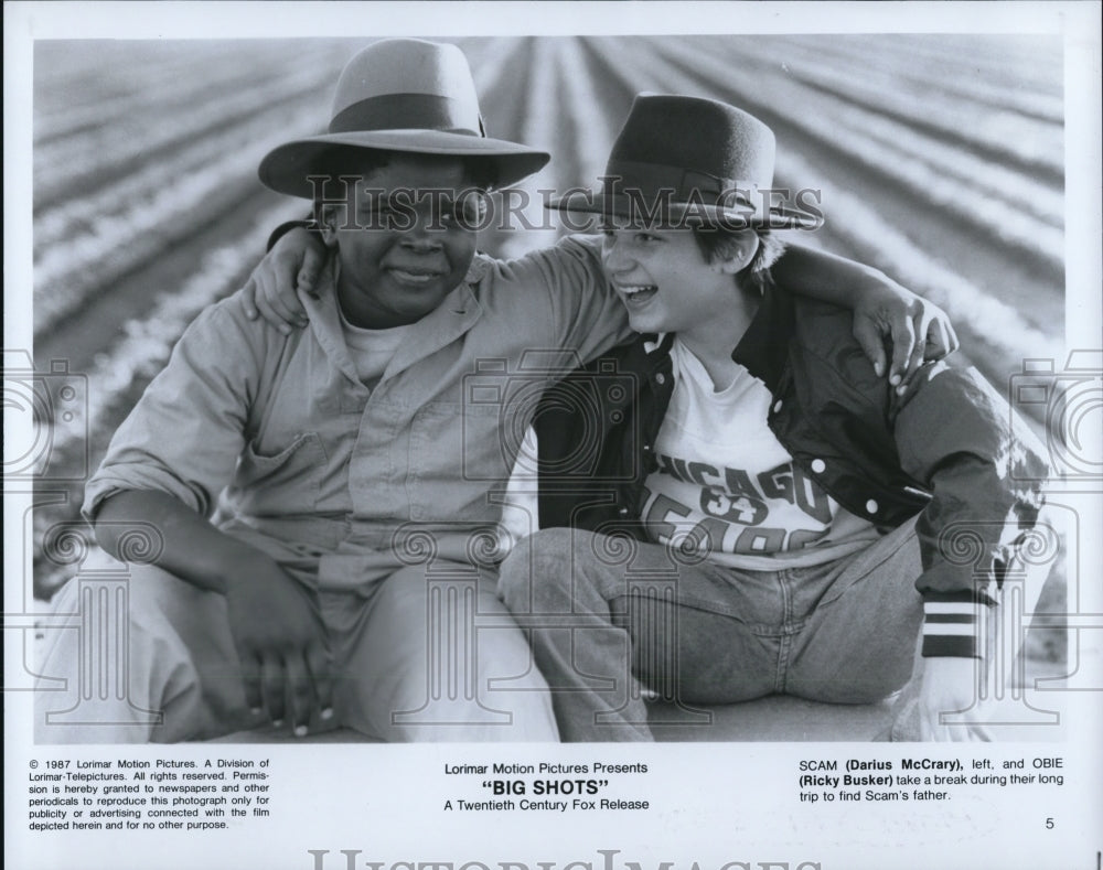 1987 Press Photo Darius McCrary &amp; Ricky Busker in Big Shots - cvp65286 - Historic Images