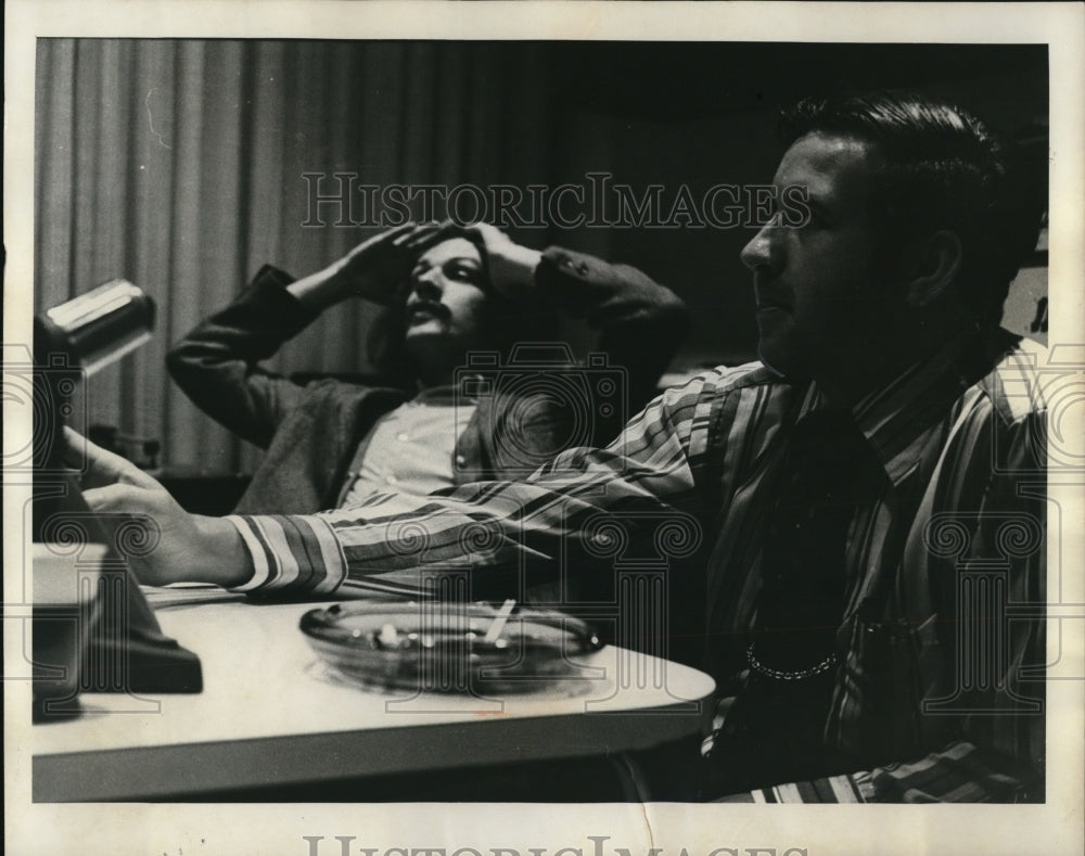 1972, Christopher Berg and Thomas Peterson in The Printmaker - Historic Images
