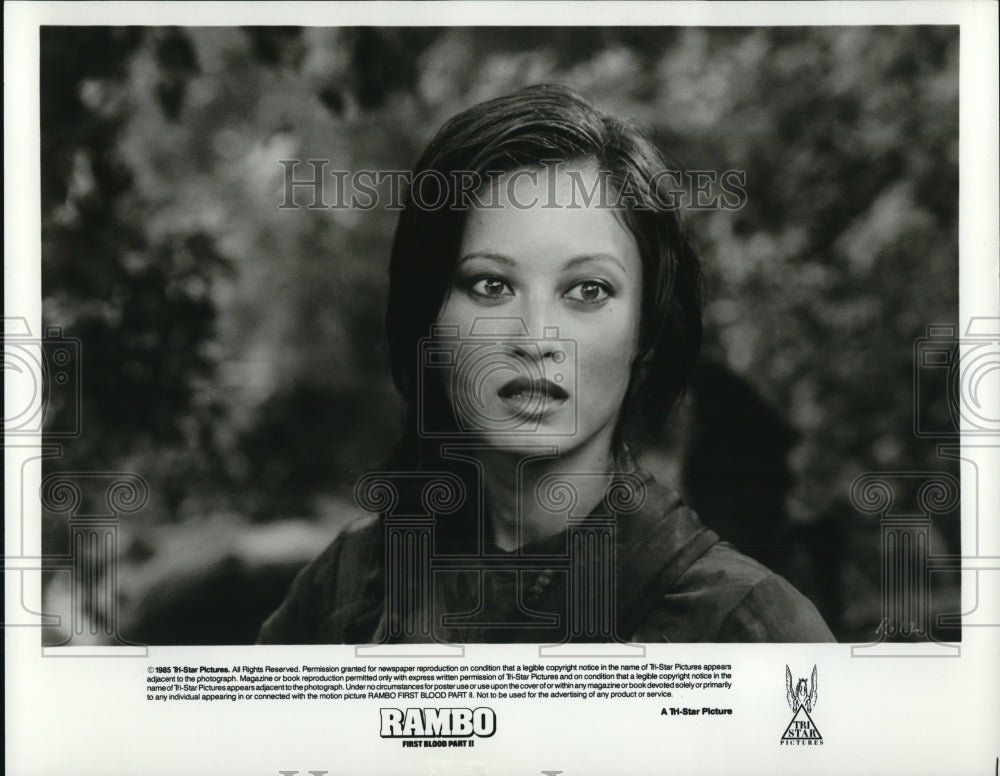 1985, Julia Nickson stars as Co Bao in Rambo First Blood Part II - Historic Images