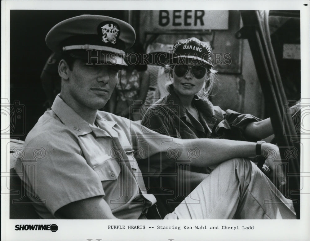 1986, Ken Wahl & Cheryl Ladd in Purple Hearts - cvp65713 - Historic Images