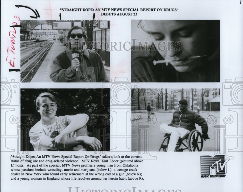 1998 Press Photo Straight Dope: An MTV News Special Report on Drugs - cvp65763 - Historic Images