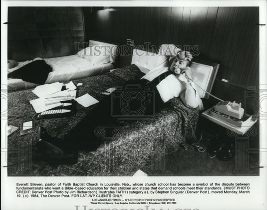 1984, Evertt Sileven Pastor Of Faith Baptist Church - cvp66288 - Historic Images