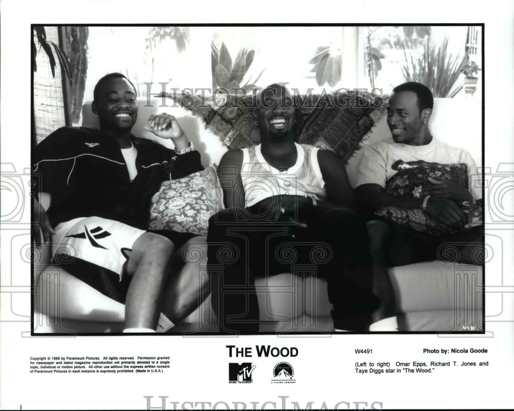 1996, Omar Epps, Richard T Jones & Taye Diggs in The Wood - cvp66346 - Historic Images