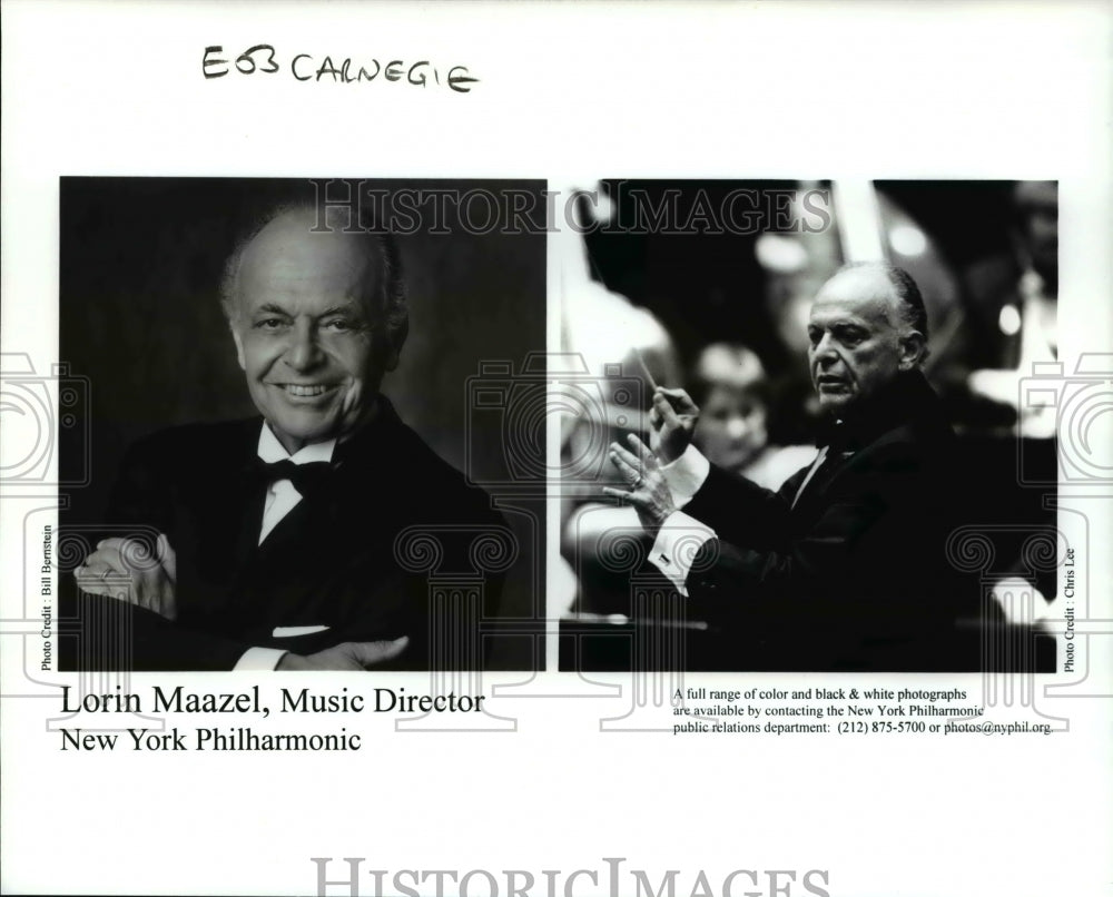 2003 Press Photo Lorin Maazel Music Director New York Philharmonic - Historic Images