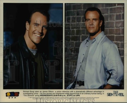 1997, Richard Burgi stars as James Ellison in The Sentinel TV show - Historic Images