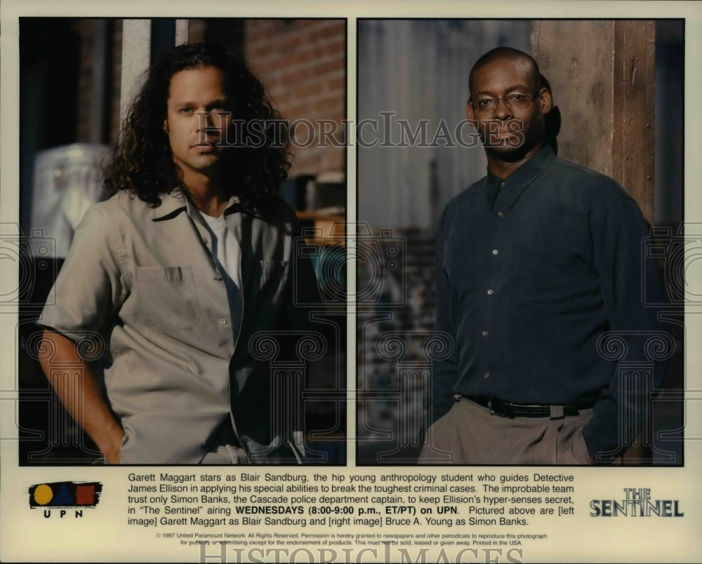 1997, Garett Maggart and Bruce Young star in The Sentinel TV show ...