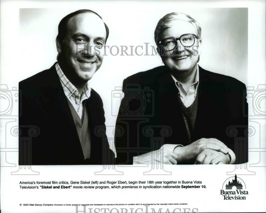 1993, Gene Siskel and Roger Ebert in Siskel and Ebert - cvp66667 - Historic Images