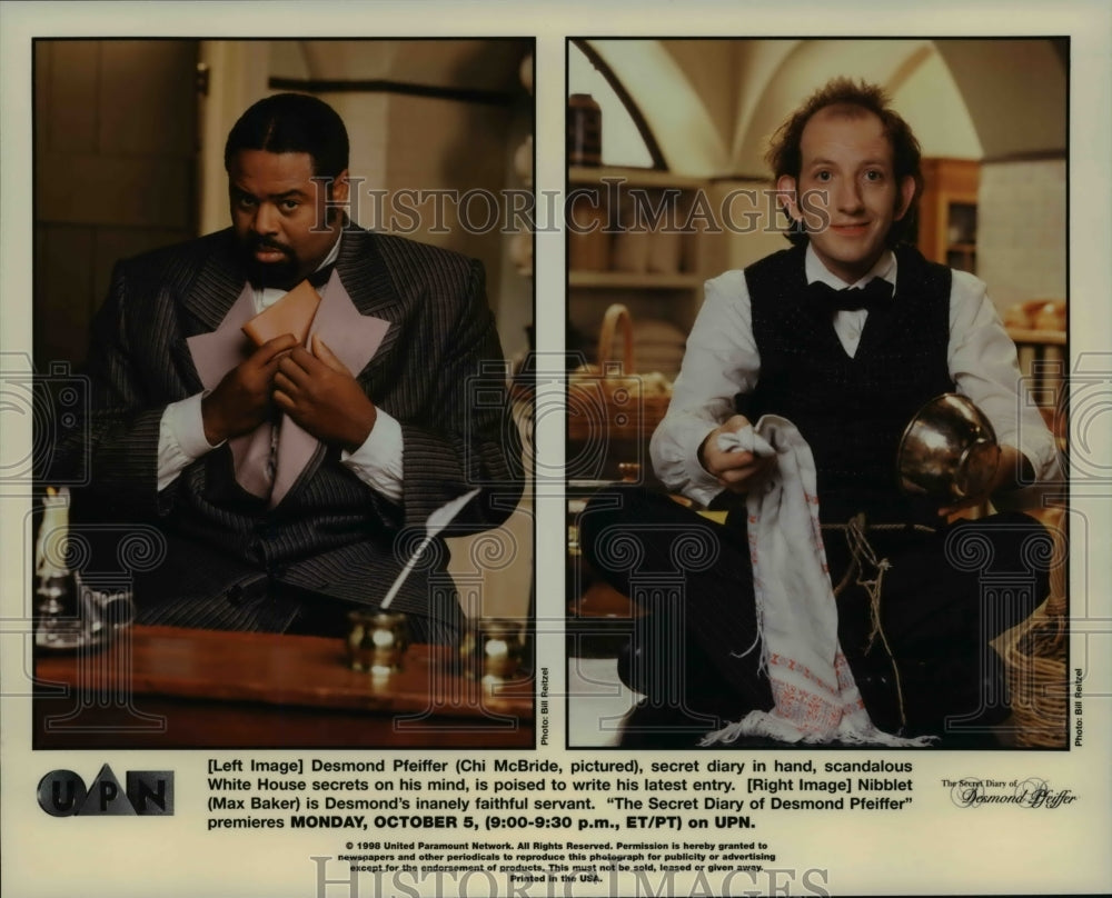 1998, Chi McBride &amp; Max Baker in The Secret Diary of Desmond Pfeiffer - Historic Images