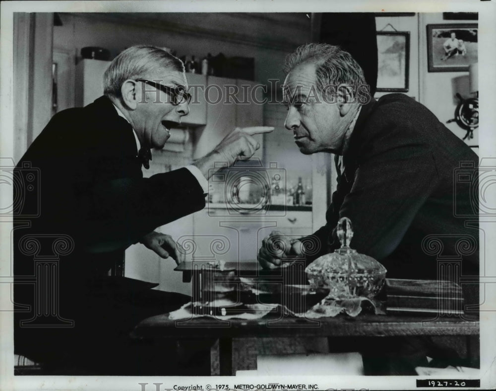 1975, Walter Matthau and George Burns star in The Sunshine Boys - Historic Images