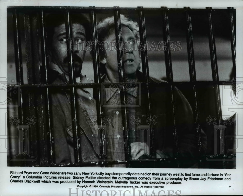 1980, Richard Pryor and Gene Wilder star in Stir Crazy - cvp66821 - Historic Images
