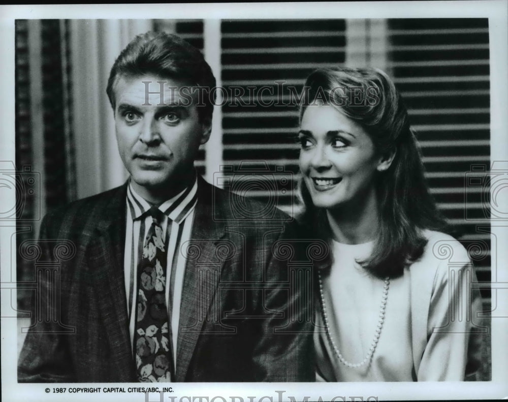 1987, David Rasche and Anne-Marie Martin star in Sledge Hammer - Historic Images
