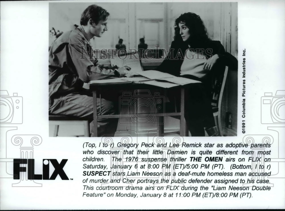 1996 Press Photo Gregory Peck & Lee Remick in The Omen - cvp66859 - Historic Images