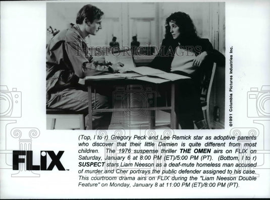 1996 Press Photo Gregory Peck & Lee Remick in The Omen - cvp66859 - Historic Images