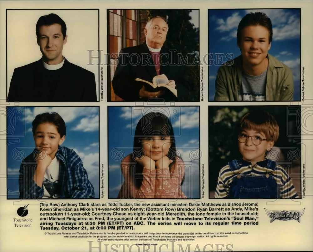 Press Photo Anthony Clark Dakin Matthews Brendon Barrett Courtney Chase Soul Ma - Historic Images