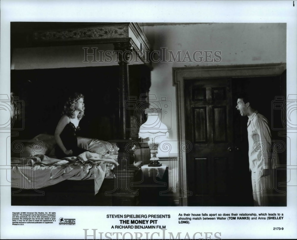 1986 Press Photo Tom Hanks and Shelley Long star in The Money Pit - cvp66976 - Historic Images