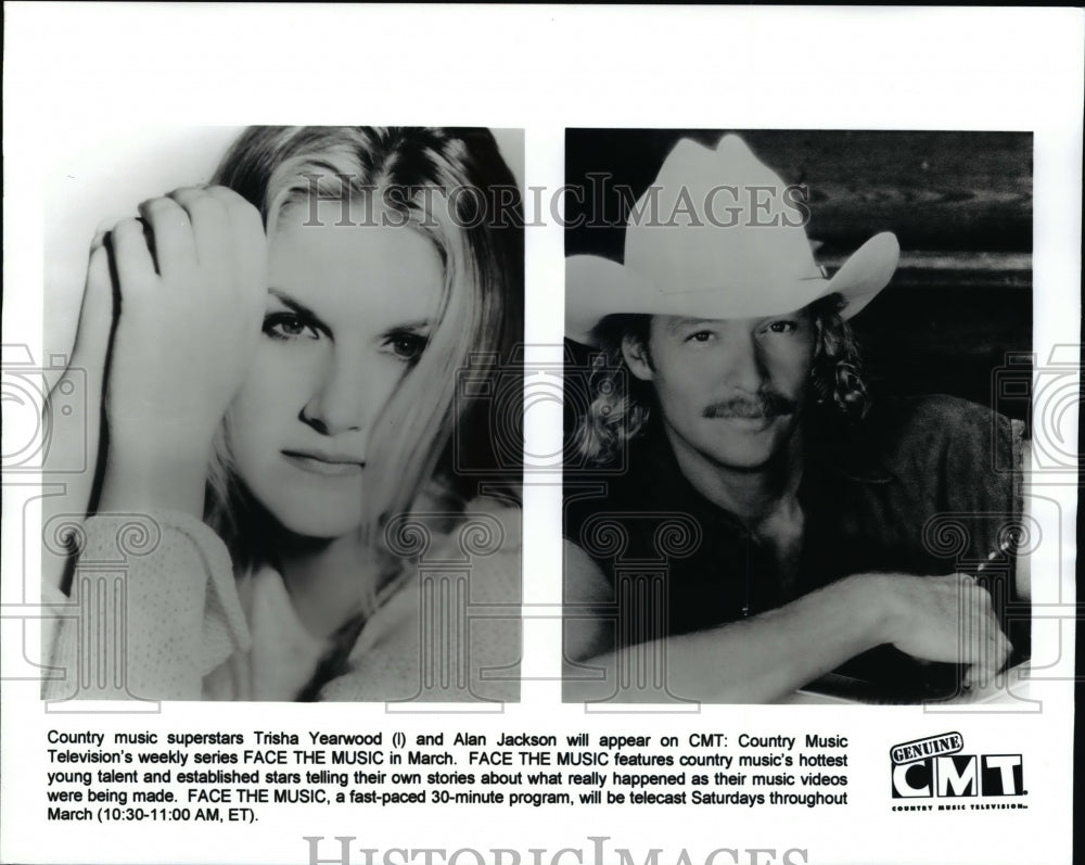 Press Photo Trisha Yearwood and Alan Jackson in Face The Music - cvp66986 - Historic Images