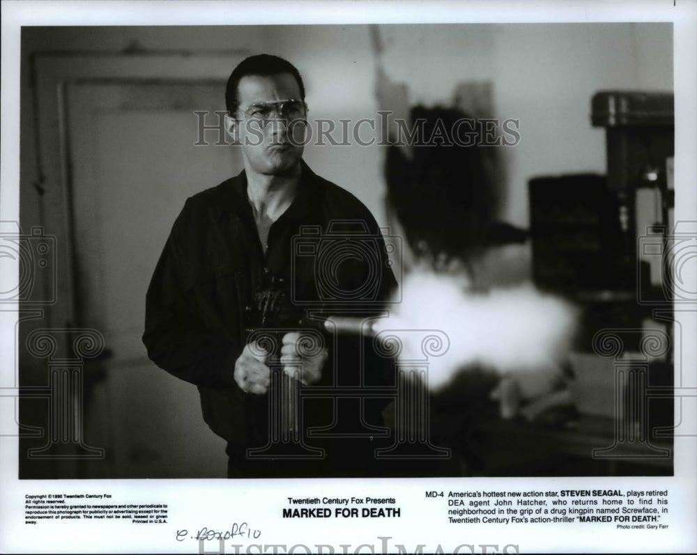 1990, Steven Seagal in Marked For Death - cvp67043 - Historic Images