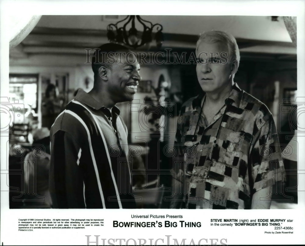 1999 Press Photo Steve Martin and Eddie Murphy in Bowfinger&#39;s Big Thing- Historic Images