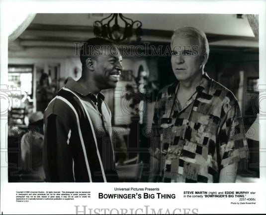 1999 Press Photo Steve Martin and Eddie Murphy in Bowfinger's Big Thing- Historic Images