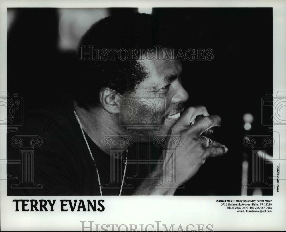Press Photo Terry Evans American Blues Soul R&B Singer Songwriter Musician - Historic Images
