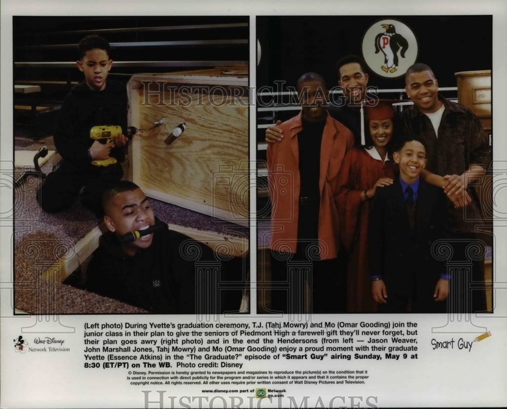 Press Photo Tahj Mowry Omar Gooding Jason Weaver and John Jones in Smart Guy - Historic Images
